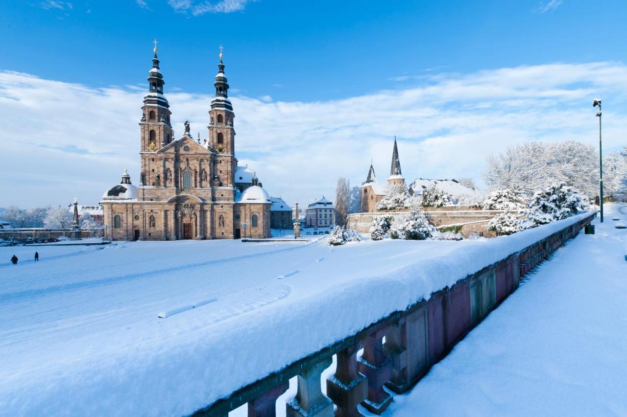 Grosszuegige Ferienwohnung Am Stadtrand Von Fulda Esterno foto